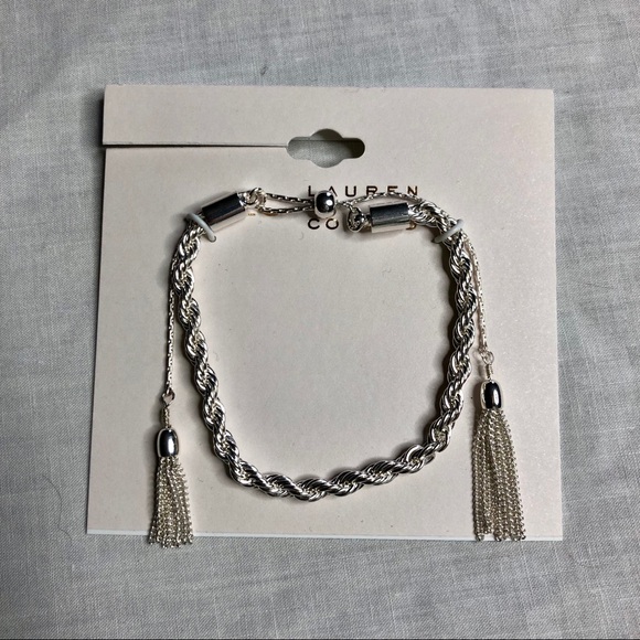 LC Lauren Conrad Jewelry - Silver Twisted Tassel Bracelet